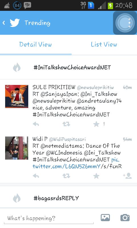 newsuleprikitiw's tweet photo. RT @JefriyantoCP: @newsuleprikitiw kayaknya trending topic-Nya awet kang sule... #IniTalkshowChoiceAwardNET http://t.co/AMgqUVc3uT