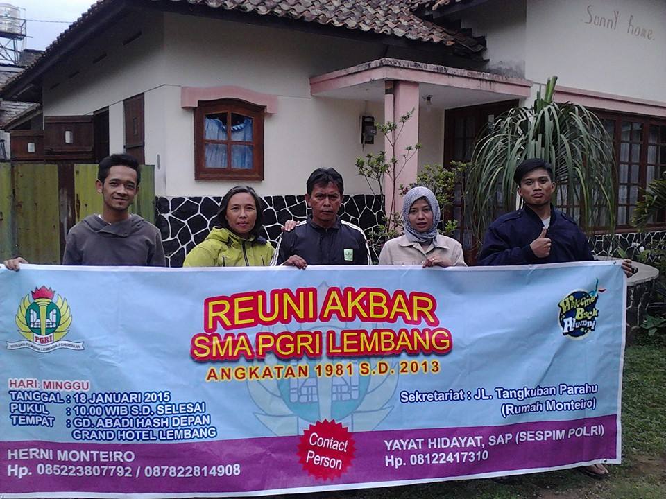 Reuni Akbar SMA PGRI Lembang Seluruh Angkatan, Sun 18 Jan'15,Gd Abadi Hash,10.am Cc:@IKAPGRI90 <a href="/jalankarmel114/">Basrul Hutabarat</a>