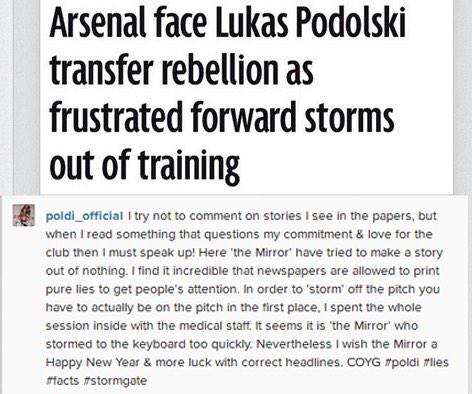 JuniMan29's tweet photo. Podolski speaks http://t.co/a7n1HiPqml