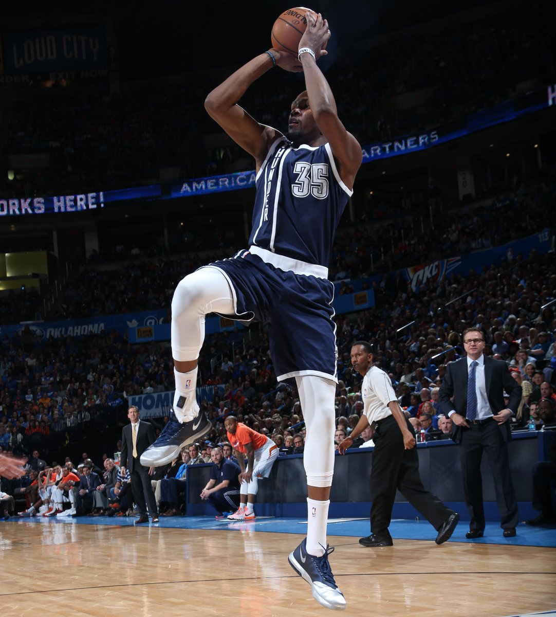 NBA's tweet photo. 44pts, 10rbs, 7asts &amp; the @OKCThunder OT win for @KDTrey5, @NBAcom's #NightlyNotable: http://t.co/aKPAuIUnII http://t.co/pSjQ4ezlve