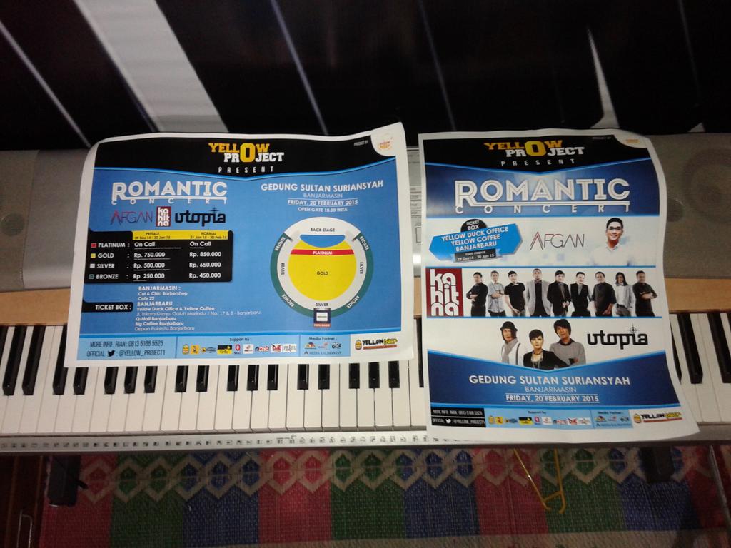 E_Reinaldo's tweet photo. Kpn lagi kan klian bsa liat afgan , kahitna , sama utopia di bnjrmasin ? Ayo beli tiket nya! Follow @Yellow_Project1 http://t.co/bdIlanE5Gx