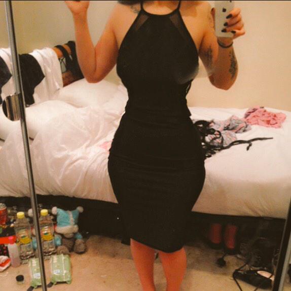 foreverhighx's tweet image. My New Year's Eve dress ft lil bit of green hair 😄
