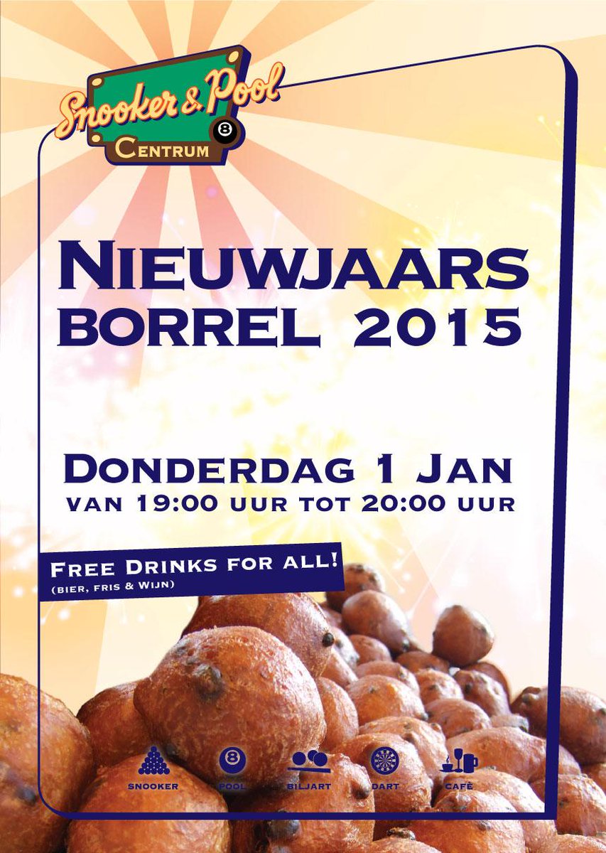 Over 2 uurtjes alweer open voor onze NieuwJaarsBorrel 2015
#Heerenveen #HappyNewYear #Nieuwjaarsborrel