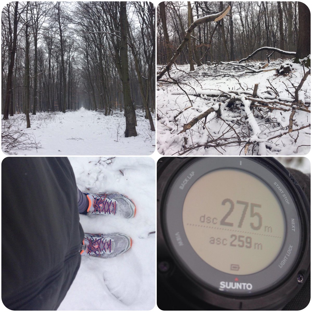 “Icebreaker” #trailrun of 2015. Nice 12km #suunto #suuntorun #run #ambit2 #strava #snowytrails #happy2015