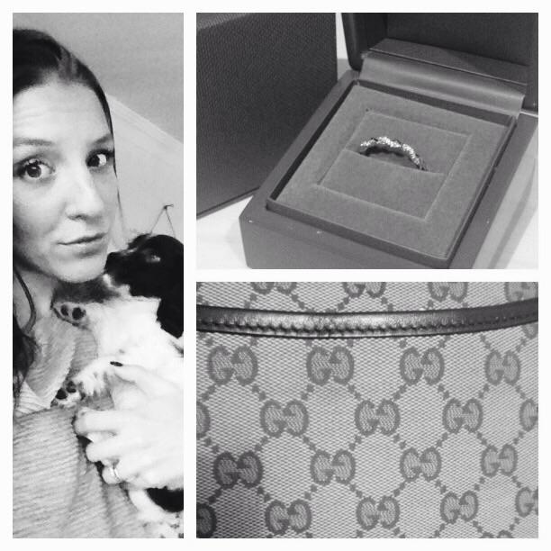 If Christmas had a winner.... It would be me. #Gucci #DiamondEternityRing #PUPPY.... thank you @Icepartyscott 💖💖💖