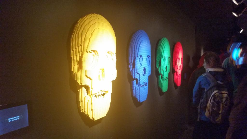 Getbecked's tweet image. The #bostonbricks exhibit was wild