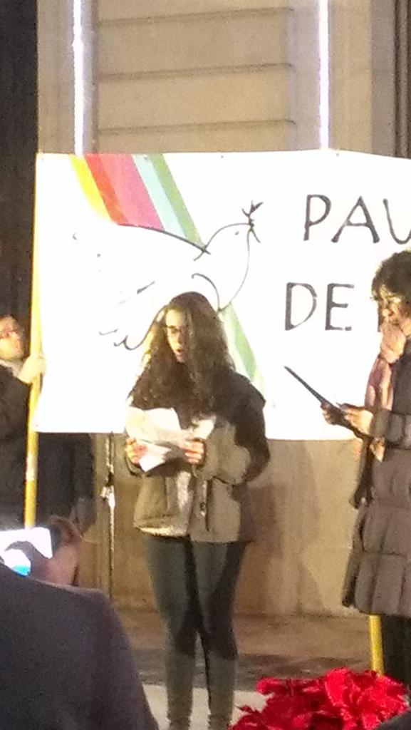 Paula de #jovesperlapau @santegidio_ES explica com els joves també poden construir un món en #pau #paceminterris