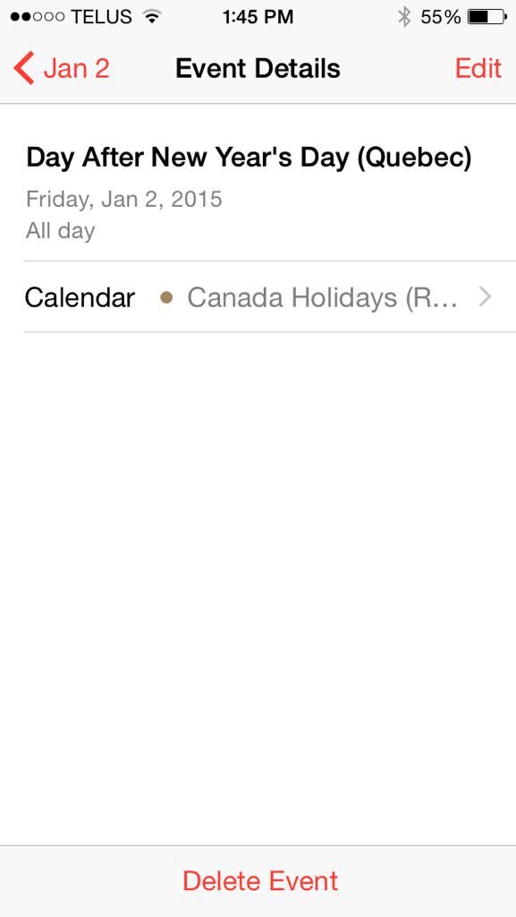 DHaveling's tweet photo. Is this an actual thing people celebrate? #OnlyInQuebec http://t.co/prqKTm92re