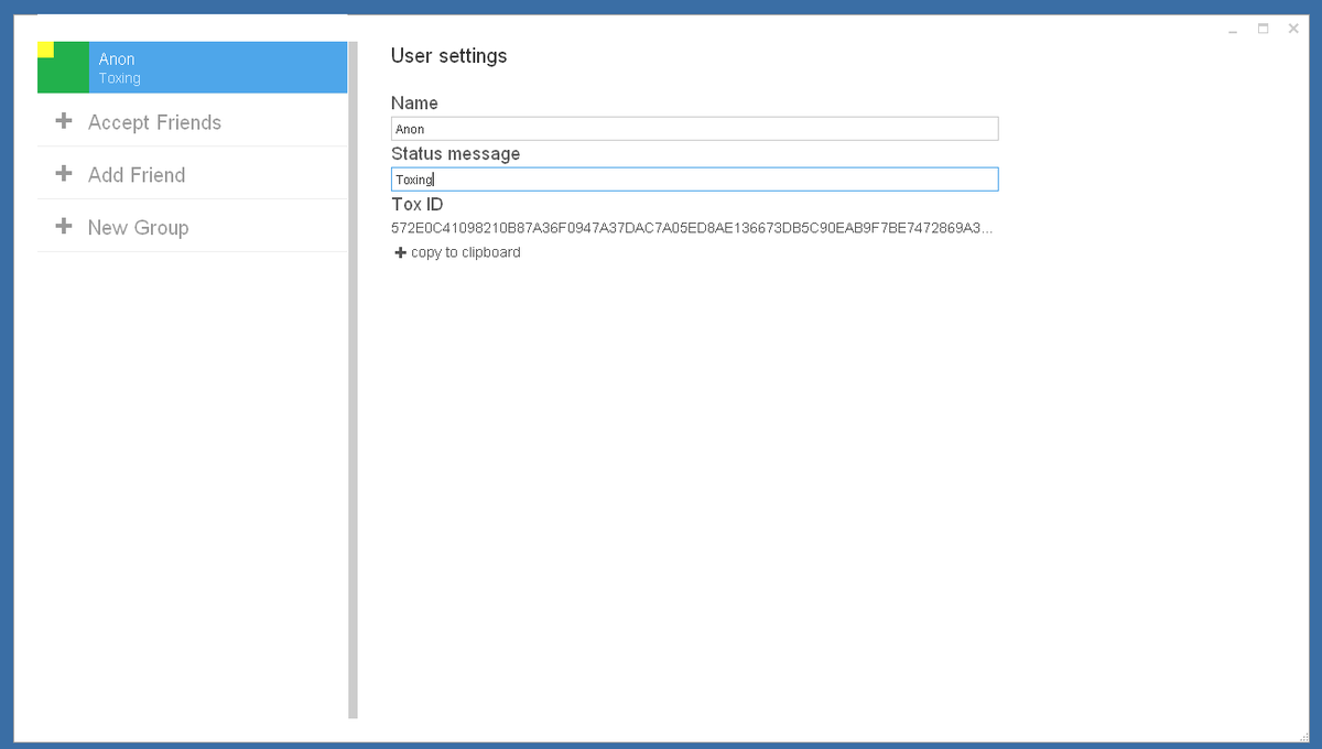 irungentoo's tweet photo. Found an old uTox windows binary and ran it. The screenshot of the newest version is for comparison. http://t.co/g68UN68lNS