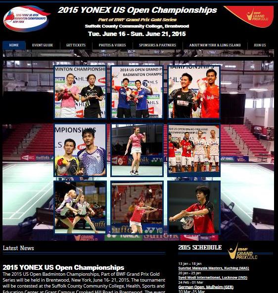 USOpenGPG's tweet photo. Happy New Year!
2015 YONEX US Open Championships website is renewed. Please visit http://t.co/VhTB42PRaE http://t.co/Z3cK6eLHgi