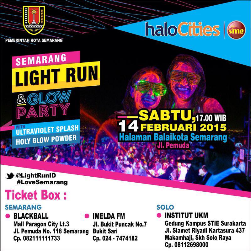 #SMGLR2 Ada 2 tiket #SMGLightRun GRATIS! RT twit ini 1 kali saja. Diumumkan mlm ini Pkl 22:00
