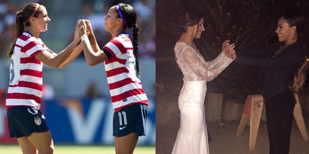 sydneyleroux's tweet photo. Always my girl even though she's a Mrs. now! @alexmorgan13 http://t.co/caTBJmtr8f