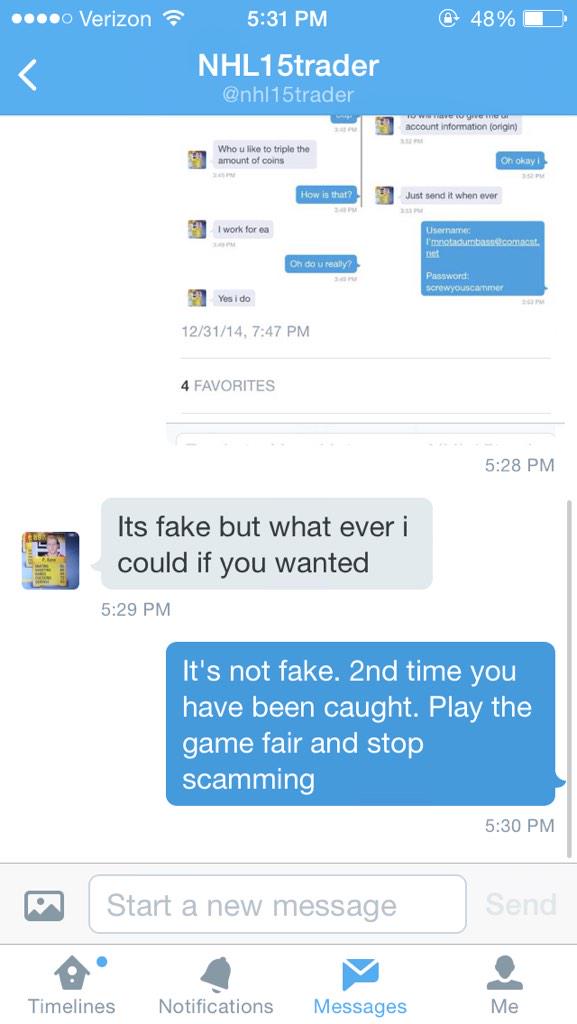BostonGoons's tweet image. This guy needs to stopped. Get his name out there @HutScams @nhl15trader