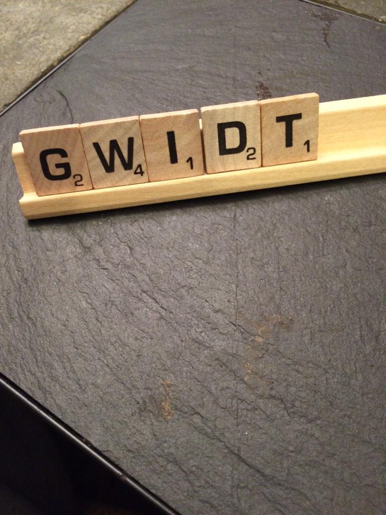 ImFitty's tweet photo. Was playing scrabble and I found Gwidt, welcome back to earth man #Gwidt http://t.co/CPlgzqQGHB