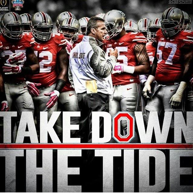 OhioStFootball's tweet photo. It's closing in #BeatBama http://t.co/1OZndS0RRk