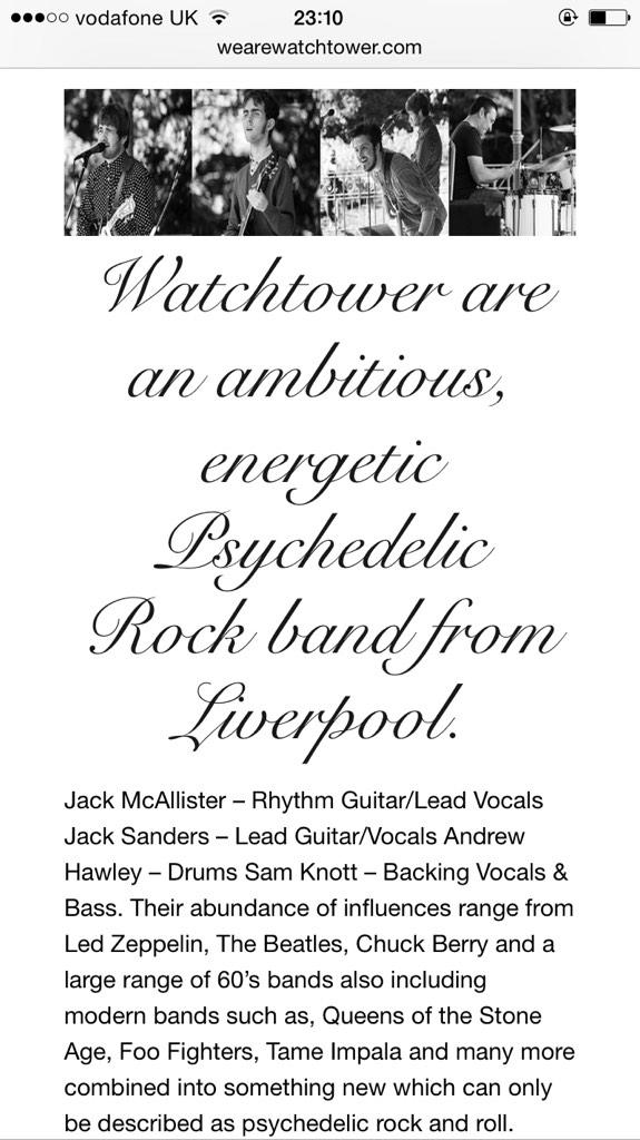 MoMuManagement's tweet image. Check out @WatchtowerUK1 website wearewatchtower.com
