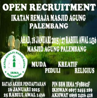 LesitaJJHoon147's tweet photo. Silahkan bg para remaja saudara/I yg mau bergabung utk memproleh ilmu n trmsk org yg mmakmurkn masjid @infopalembang http://t.co/HwTOoy4Os0