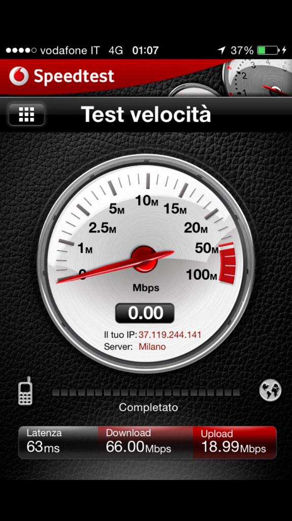 VodafonePerPA's tweet photo. #Palermo
Con @VodafoneIT accedo al #4G PLUS e il risultato:
Download 66 Mb
Upload 19 Mb
#soloconVodafone #Vodafone4G http://t.co/h5gmLqsp78