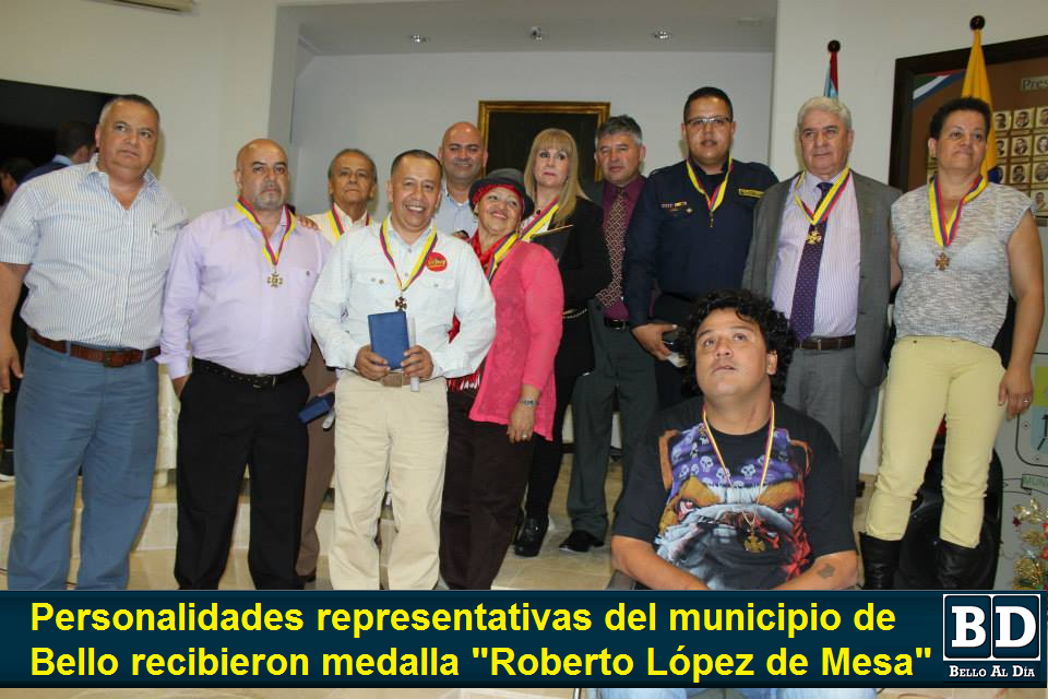 belloaldia's tweet image. Concejo municipal de Bello hizo entrega de la medalla "Roberto López de Mesa" a personalidades del municipio.