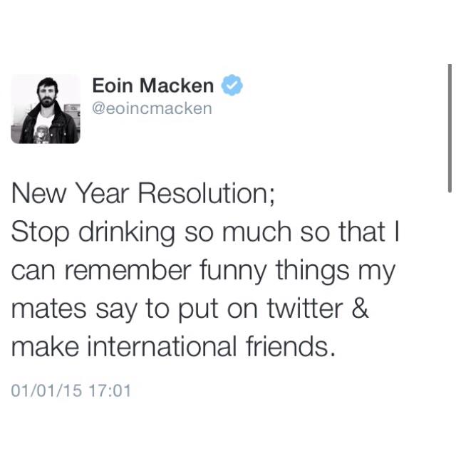 MyLifeIsMerlin's tweet image. ____happy new year🎉

@eoincmacken's tweet about his resolutions!