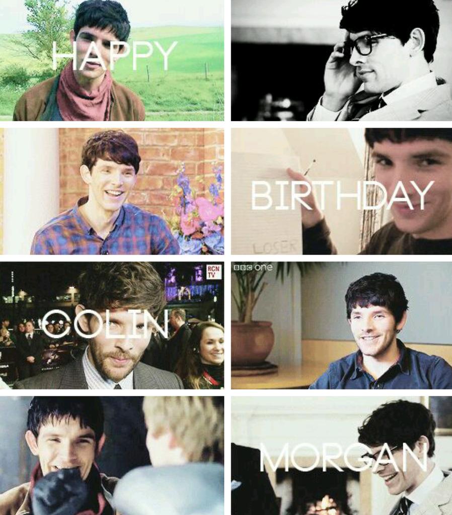 Happy birthday to Colin Morgan   the best ever! 