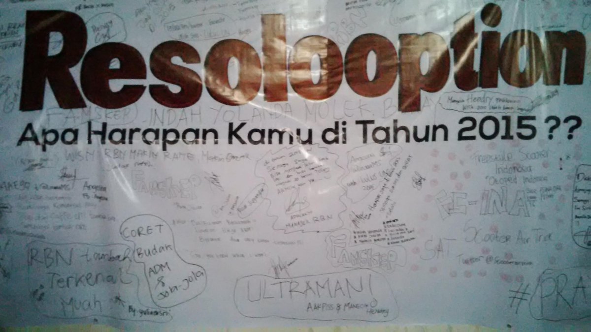 communityplg's tweet image. nih ado jugo yg nulis di wall #resolooption pas acara
#LoopB15A