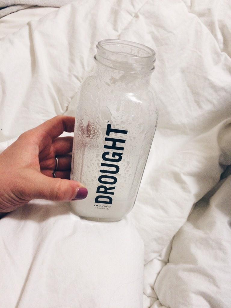 madstiles's tweet photo. Started the New Years off with a juice cleanse. The final juice: a coconut shake. And it is so worth it http://t.co/DELgJCGx6N