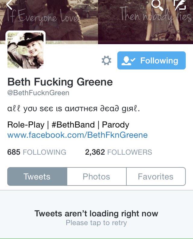 jksIeeve's tweet image. To me, I think she was a great account who shouldn't leave.. What do you think #TWDFamily ? RT!! #BethBand