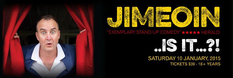 Tickets are selling so fast! Jimeoin...is it? January 10th. Tickets $39. Book online or phone 6686 2544 #comedy