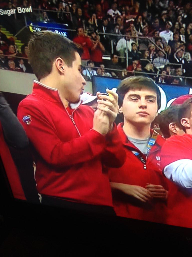 NotSoTanMan's tweet photo. Ohio state found their next QB and left tackle.  @IanJLee9 http://t.co/XtEe5d3Rbc