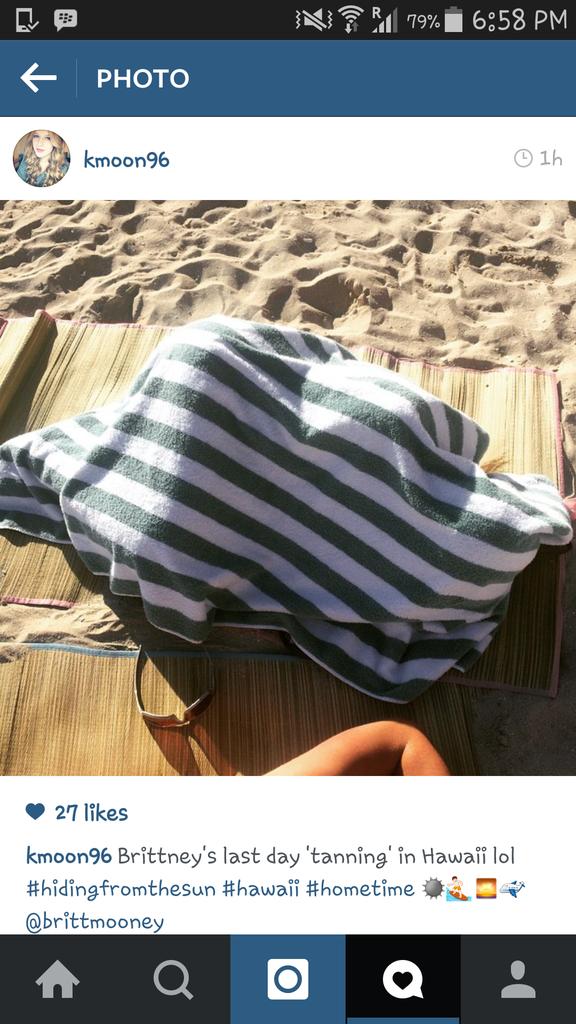 brittneymooney's tweet photo. Minimal burning in hawaii probably cause this is how I am on the beach. #albinoprobs #fearthesun http://t.co/xAXjjaArtM