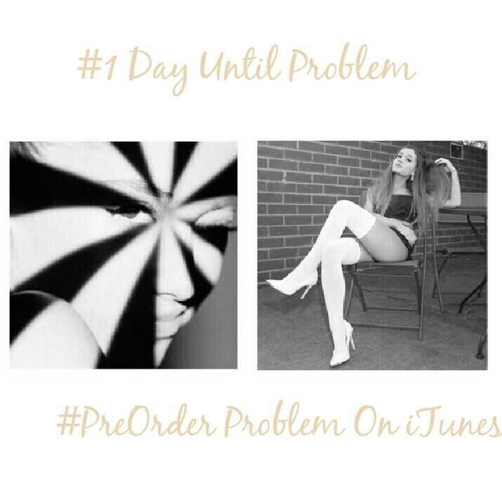 ZunigaDaymi's tweet image. @ArianaGrande #ProblemTomorrowAtMidnignt #PreOrderProblemOniTunes OMGGG I AM SO EXCITED 🙌🙌