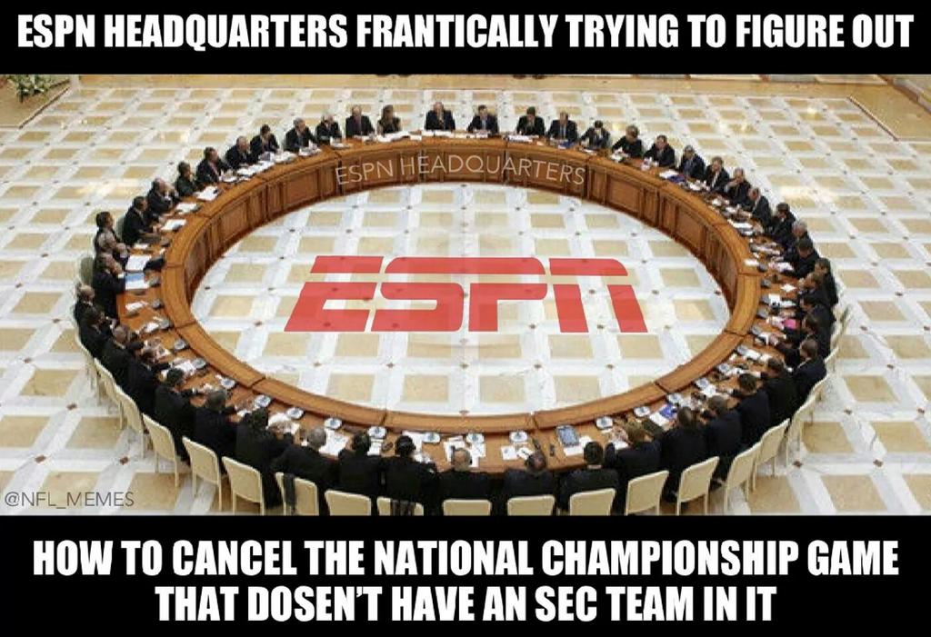 SB_Hill's tweet photo. No more SEC bias till next season. http://t.co/p8Ig8d00x7