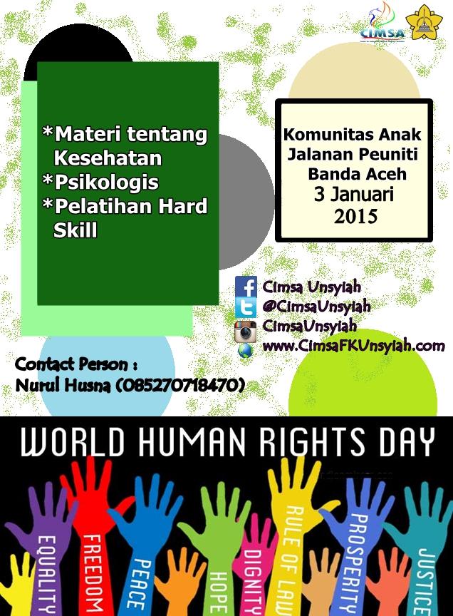 scorpunsyiah's tweet photo. Human Right Day "HRD".Sabtu,kantor camat Baiturrahman,jam 9-selesai.be there guys cc @cimsaunsyiah @cimsanasional http://t.co/yApyz3y3iD