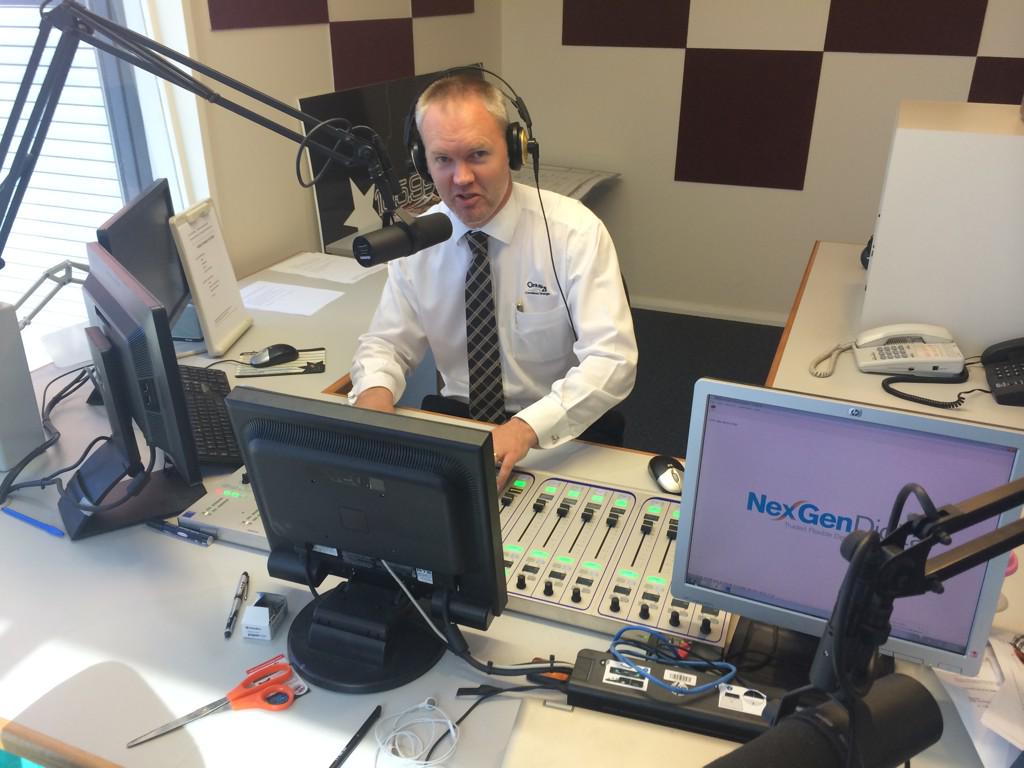 Great fun pushing the buttons on air at @1059StarFM