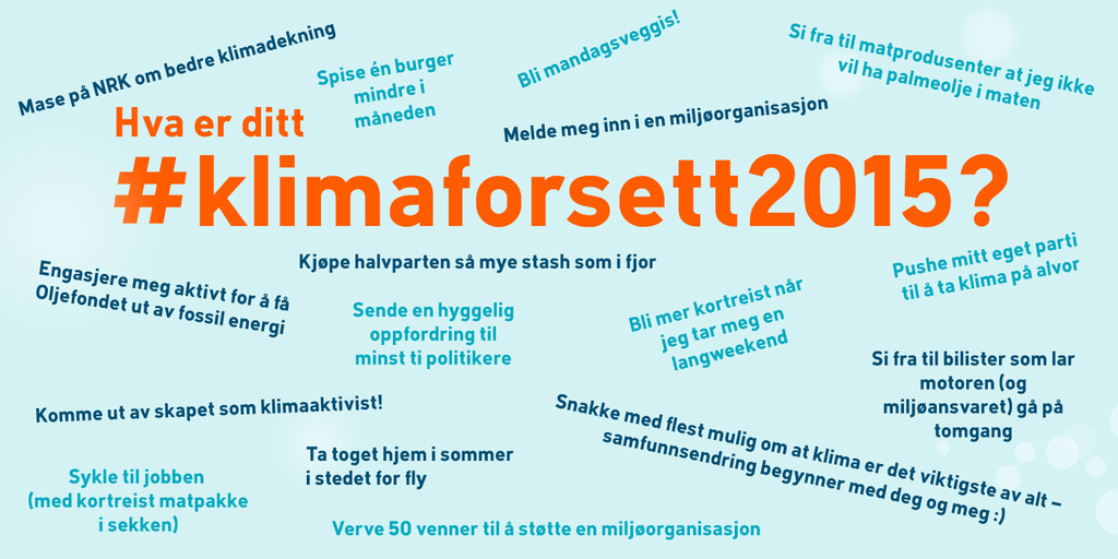 martesollund's tweet photo. Oppfordrer alle til å lage #klimaforsett2015 Et av mine er å tenke #klima når jeg gjør innkjøp http://t.co/2FCVZqpXXA http://t.co/87zShjV9rc