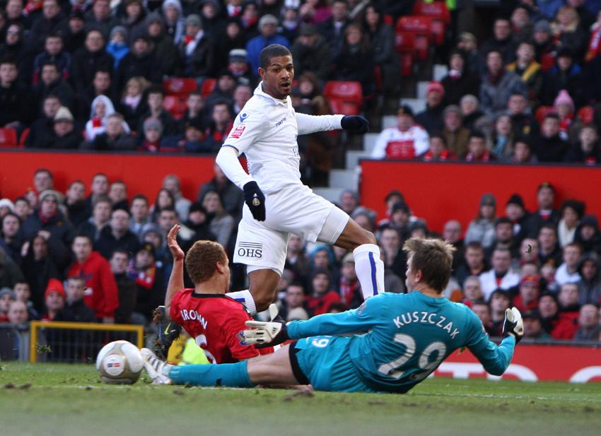 ON THIS DAY: 2010. Jermaine Beckford's strike stunned Old Trafford as #lufc knocked Manchester Utd out of the FA Cup.
