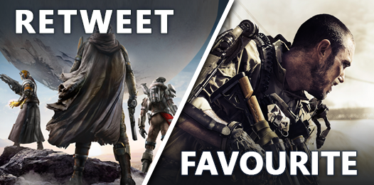 XboxUpload's tweet photo. Which #UploadSkills challenge will you take? RT for #Destiny. Favourite for #CallofDuty #AdvancedWarfare. http://t.co/YZ5v3gic6M