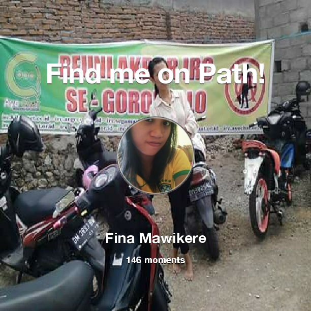 KharFina's tweet photo. I've shared 146 memories with my friends on #Path - see them now at http://t.co/PFP5m6Kg3U! #thepersonalnetwork http://t.co/Ba7jGyHndS