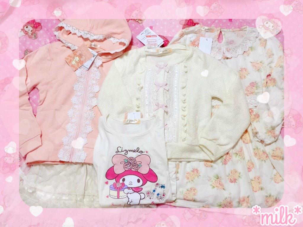 みるく しまむらのガールズリズメロ福袋は娘用に リュック付きだしお洋服も可愛いのばかり ๑ ๑ ੭ リズメロちゃんは子供服の方がデザイン可愛いと思うの マイメロ リズメロ Http T Co Mrl7xlvru4 Twitter