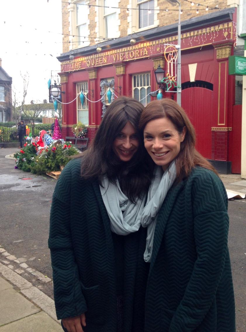 acton_anna's tweet photo. The unsung hero of last nights episode, my incredibly brave stunt double Kim! Thank you. #EastEnders http://t.co/7EgG17ujJl