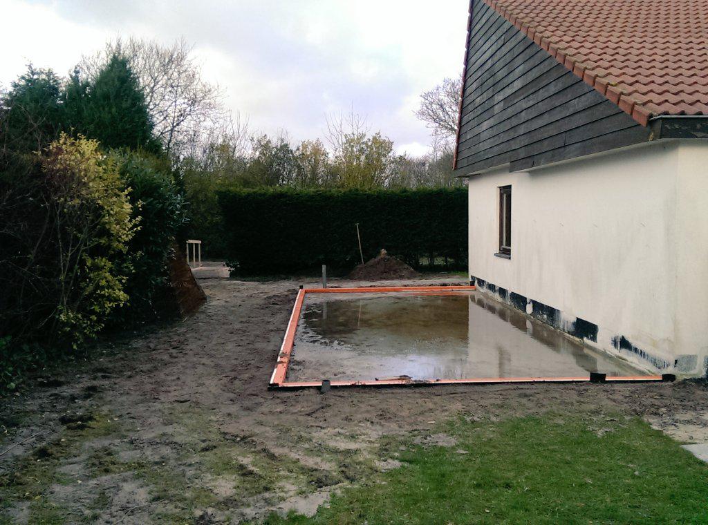 Het werk ligt nog even stil ivm de vakantie. Maandag weer verder.