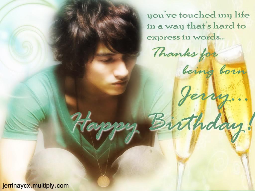 Belated Happy birthday (Jan.1) to my Jerry Yan..... 