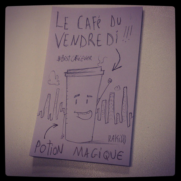 rakidd's tweet photo. Le café du vendredi!! #BestCaféEver (surtout si tu bosses) cc @PostitFrance @StarbucksFrance http://t.co/7yTUZJCO2V http://t.co/HizLV2Hpcx