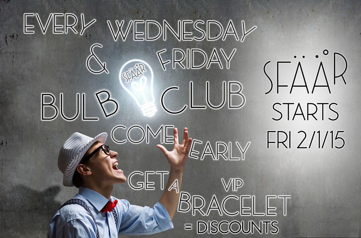 BarLoungeSfaar's tweet photo. Tänään startataan uusi Bulb Club! Tule ennen klo 24 ja saat vip-rannekkeen! #vipbracelet #vip #bulbclub #rovaniemi http://t.co/dCJ8DQiLkc