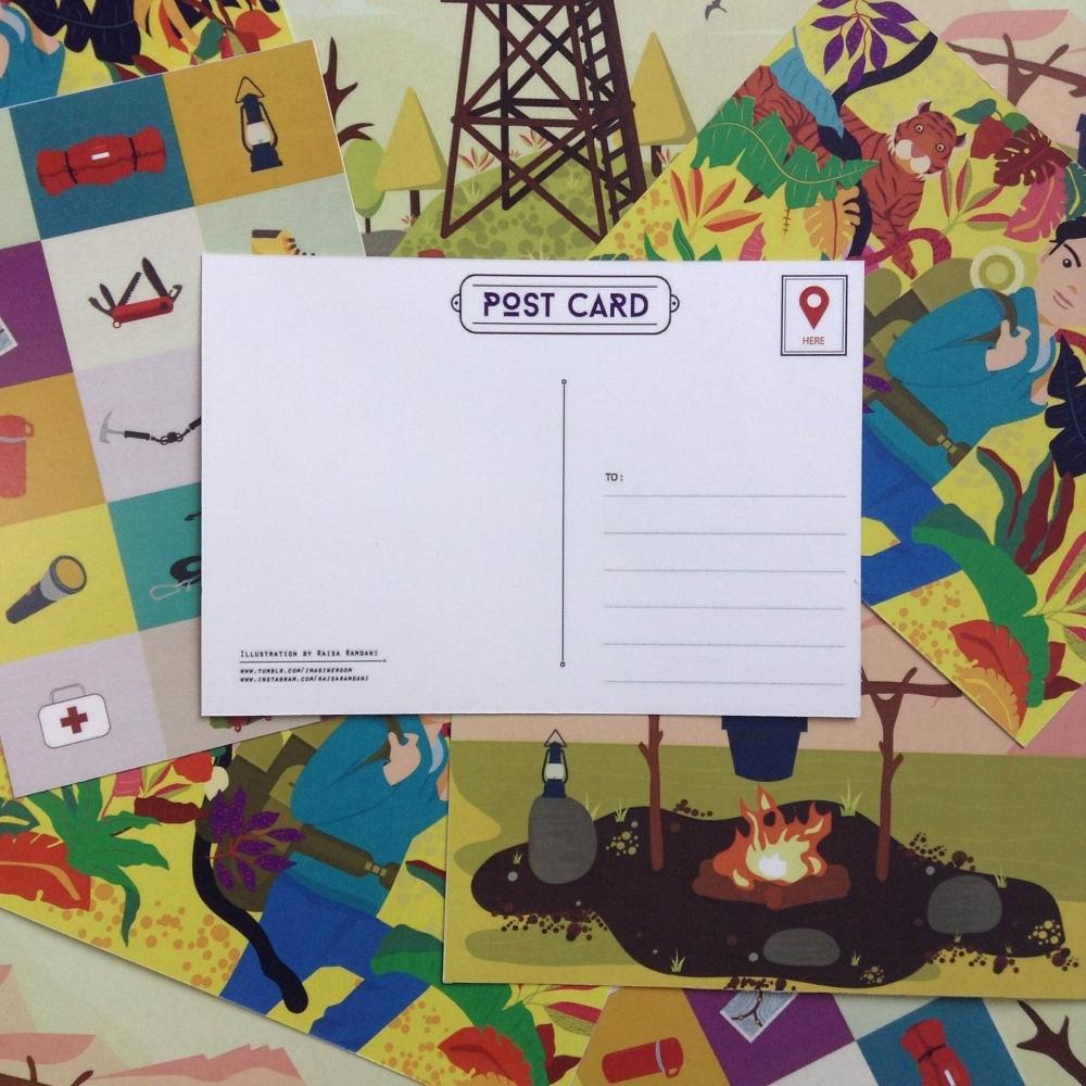 POSTCARD PROJECT By Raisa Ramdani  kreavi.com/project/34424/… #KreaviInspiration