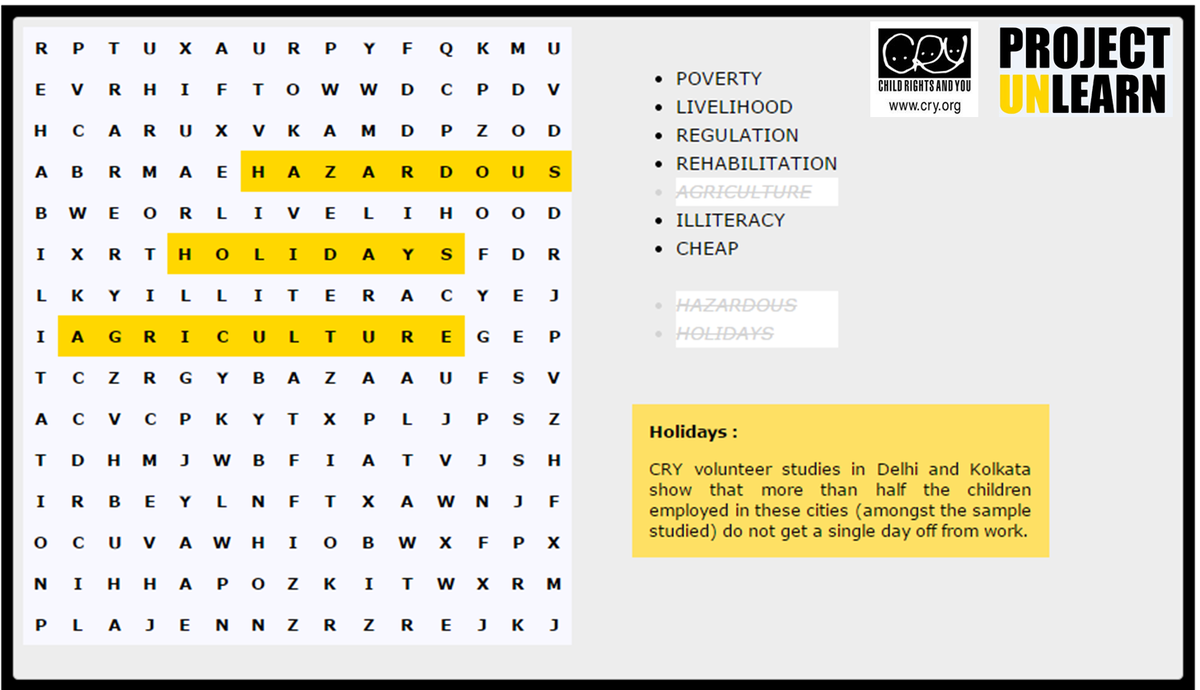CRYINDIA's tweet photo. Play a #game4cause and find your name in scoreboard. http://t.co/ImuzbRELRy #ProjectUnlearn #StopChildLabour http://t.co/KD5VtrhaEy