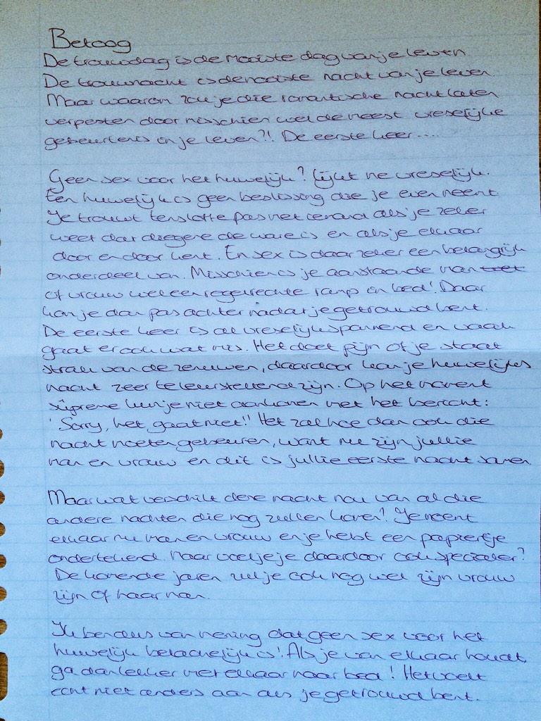 Op 15-jarige leeftijd had ik ook al een zeer uitgesproken mening over sex voor het huwelijk 😂. #gewoondoen