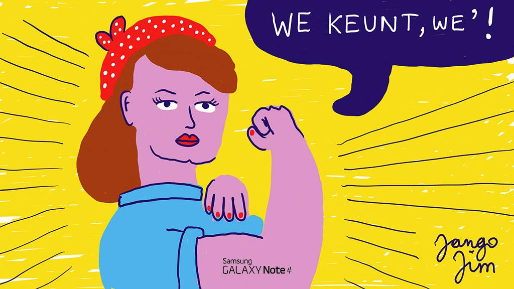 provinciewvl's tweet photo. "@SamsungBelgie: @MarieNinaah Yes we can! #NoteMyWish http://t.co/DTKVYHjAl7" #iedereenwestvlaams #jowwekeunt!