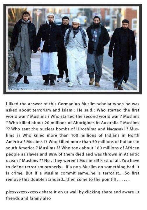 Muslims are terrorists?